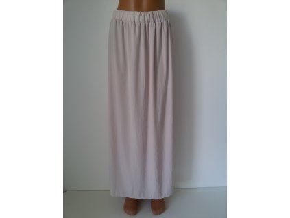 Dlouhá béžová sukně Pimkie (Velikost L)