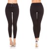 Dámské legíny do pasu se šněrováním černé (Velikost XL/XXL)