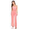 Dámský bandeau overal s krajkou v pase Koucla korálový (Velikost L)