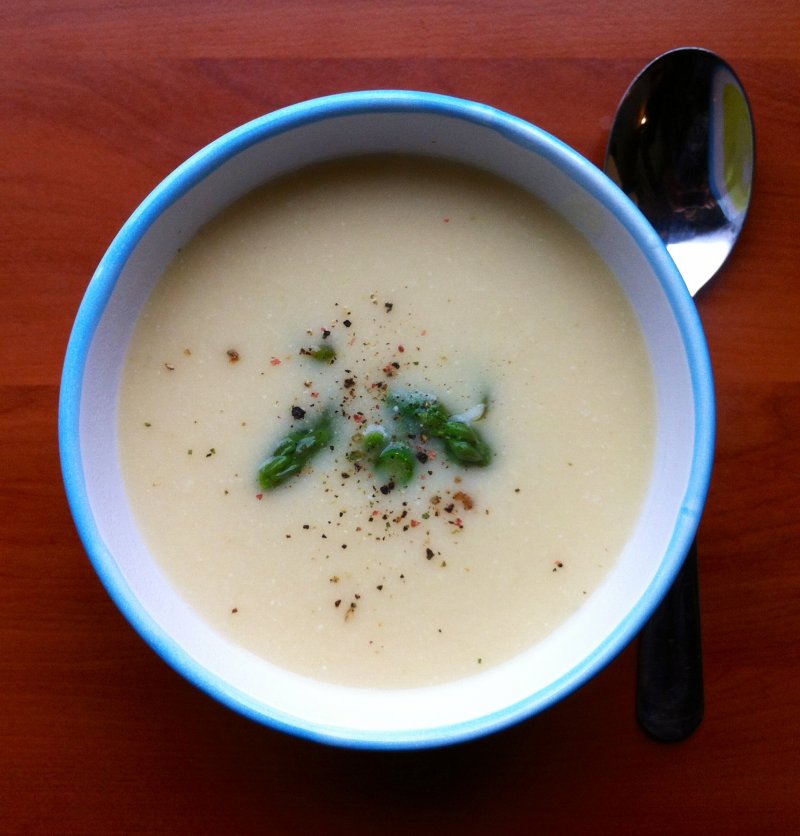Krémová chřestová polévka