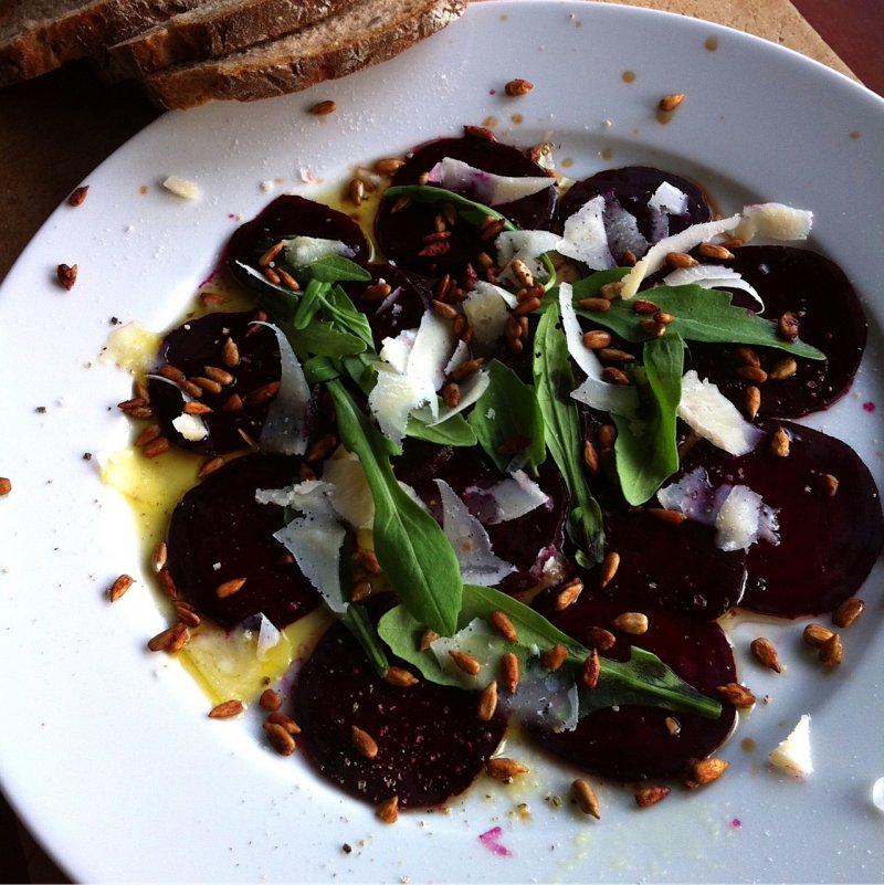 Carpaccio z červené řepy