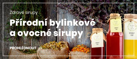 Přírodní bylinkové a ovocné sirupy