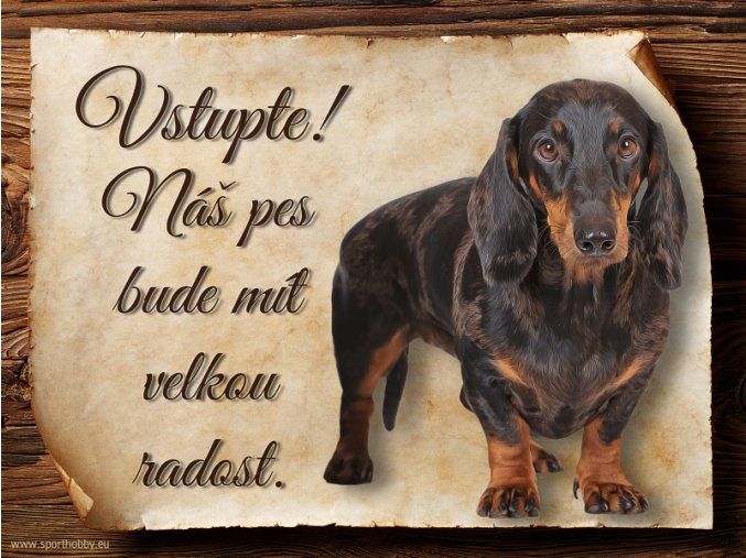 1234 Cedulka Jezevčík