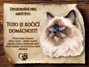 CZ025 Cedulka Kočka Himalájská 2
