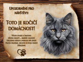 CZ044 Cedulka Kočka Nebelung 3