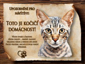 CZ058 Cedulka Ocicat