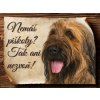 Cedulka Briard III - Piškoty/CP423