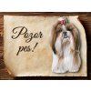 Cedulka Shih-tzu - Pozor pes/CP564