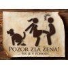 5018 Vtipná cedulka Zlá žena 5 SK