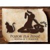 5026 Vtipná cedulka Zlá žena 11