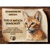 SK032 Cedulka Mačka Chausie