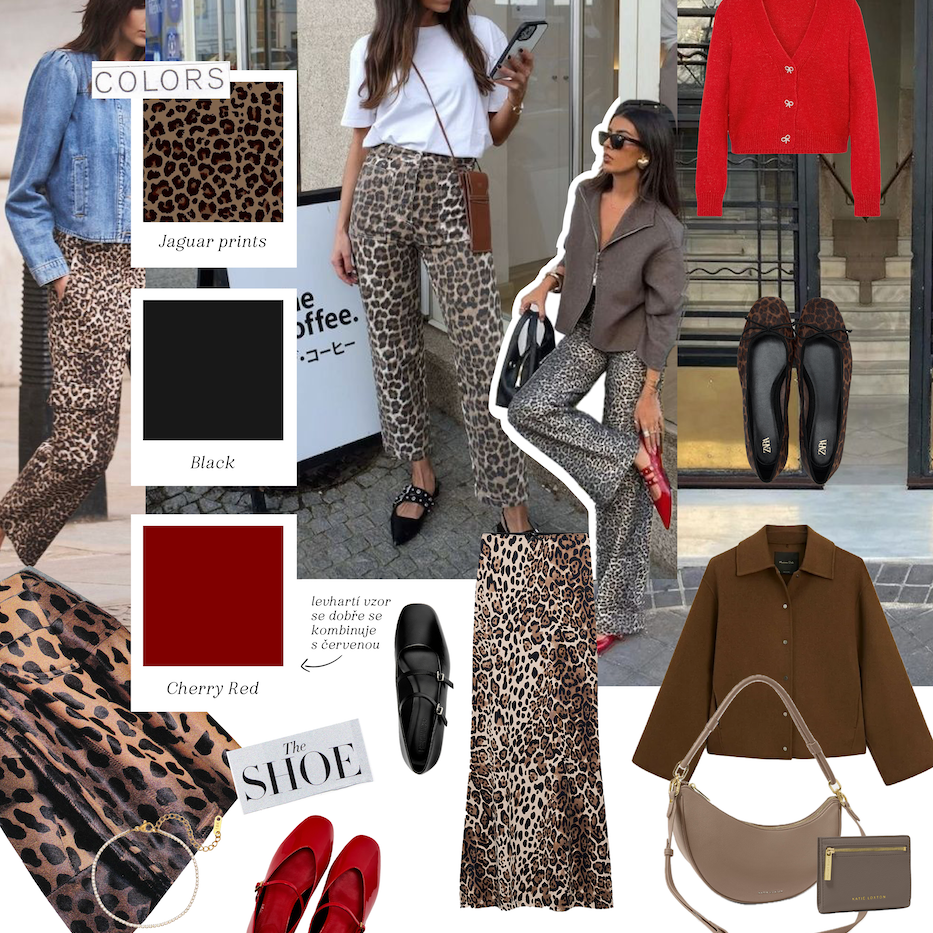 Podzimní módní trendy 2024: Červená, hnědá a leopardí vzor v hlavní roli