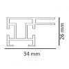 2805003 signtech hlinikovy profil textil signage 26x34mm