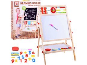 Magnetická tabule 2 v 1 s křídou + čísla