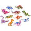 Dřevěné puzzle DINOSAUŘI 11 dílků
