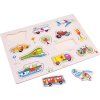 Dřevěné puzzle VOZIDLA 12 dílků
