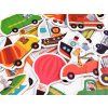 Barevné dvoudílné puzzle auta a stavební stroje 23 dílků