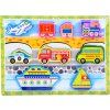 Dřevěné puzzle dopravní vozidla 9 dílné