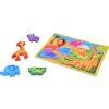 Dřevěné puzzle safari zvířata, 7 dílné