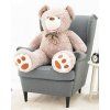plysovy medved Maty 130 sedy