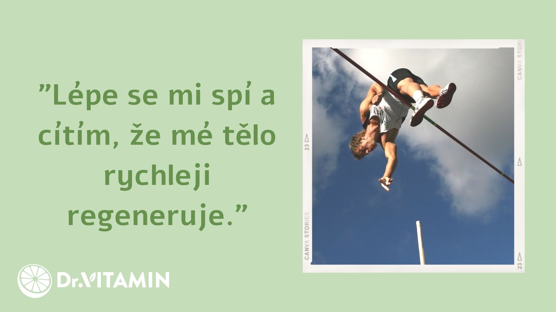 Lépe se mi spí a cítím, že mé tělo rychleji regeneruje