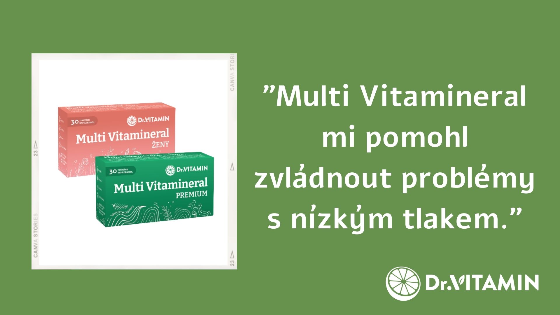 Multi Vitamineral mi pomohl zvládnout problémy s nízkým tlakem