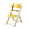 Rostoucí židle LUCA LAK ŽLUTÁ