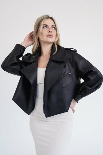 Sofi Leather Jacket - BLACK