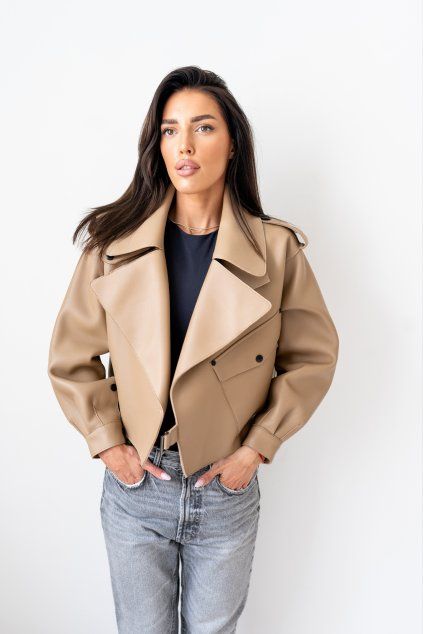 Sofi Leather Jacket - CARAMEL