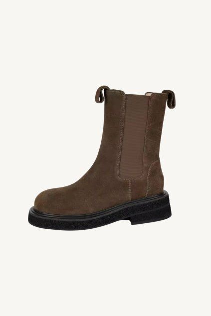 Suede Kendall Boots - KHAKI
