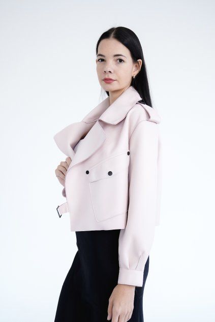 Sofi Leather Jacket - BLUSH