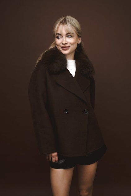 Wool Coat Lora - CHOCOLATE