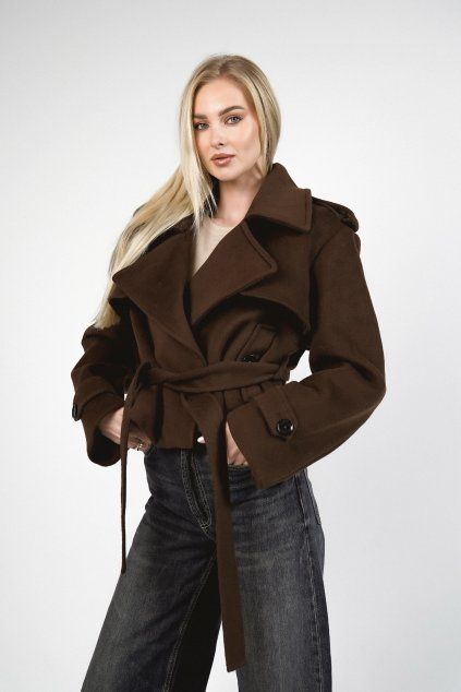 Wool Coat Lana - BROWN