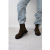 Semišové kozačky Kendall - KHAKI