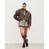 Leather Jacket Samantha - VINTAGE BROWN