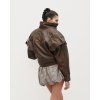 Leather Jacket Samantha - VINTAGE BROWN