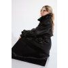 Leather Trenchcoat Magnolia - BLACK