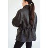 Leather Parka Vienna - BLACK  WRINKLED LEATHER