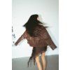Leather Bomber Frida - WALNUT