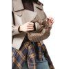 Kabelka Mia - ASH BROWN  100% LAMBSKIN