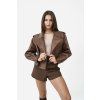 Sofi Leather Jacket - CHESTNUT