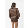 Sofi Leather Jacket - CHESTNUT