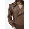 Sofi Leather Jacket - CHESTNUT