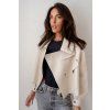 Sofi Leather Jacket - CREAM