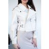 Sofi Leather Jacket - CREAM