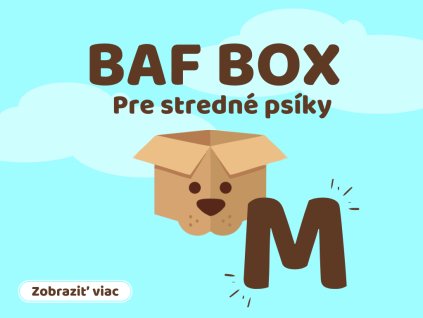 Jednorazový  BAF BOX- M pre stredne psíky