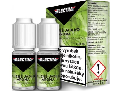 liquid electra 2pack green apple 2x10ml 0mg zelene jablko