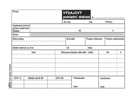 028 Výdajový pokladní dokl