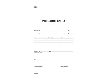 031 Pokladní kniha NCR Str 1