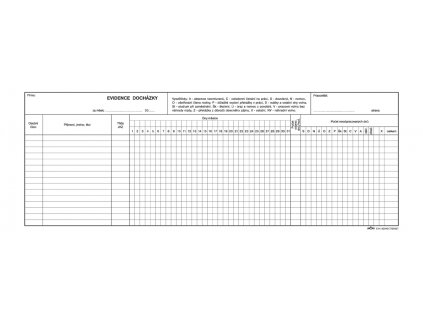 095 Evidence docházky